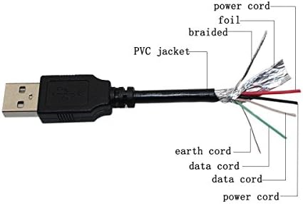 Най-добър 3-крак USB Кабел за Преносими КОМПЮТЪР, Кабел за данни, за да Wacom Intuos Pro PTH651 PTH851 PTH451, Таблет за рисуване