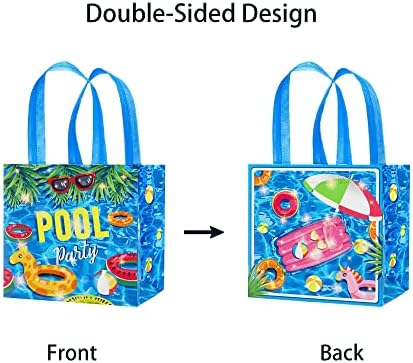 CC HOME 12 Опаковки Летни Текстилни чанти за партита Среден размер на басейна, Чанти за партита на басейна, Летни плажни подаръци
