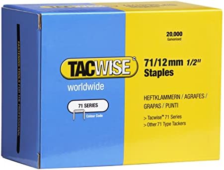 Tacwise 0370 Тип 71/12 мм, Поцинковани Скоби за тапицерия на мебели, опаковки по 20 000