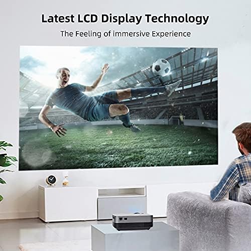 Видео проектор LHLLHL Q6 за домашно кино с поддръжка на Full 1080P Movie в прожектор 10 TV Box по Избор (Размер: Q6)