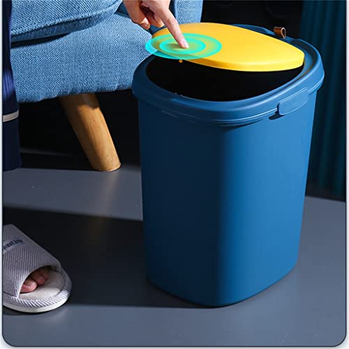 UYSVGF кофа за Боклук преса-тип, Домакински бомбочка, Готварска кошница за тоалетна хартия с капак, кошчето за тоалетна в Хола (Цвят: черен размер: както е показано на ф?