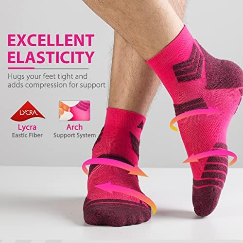 Avoalre Атлетик Спортни Чорапи за Джогинг Coolmax Влагоотводящие Безшевни Чорапи-3 Чифта