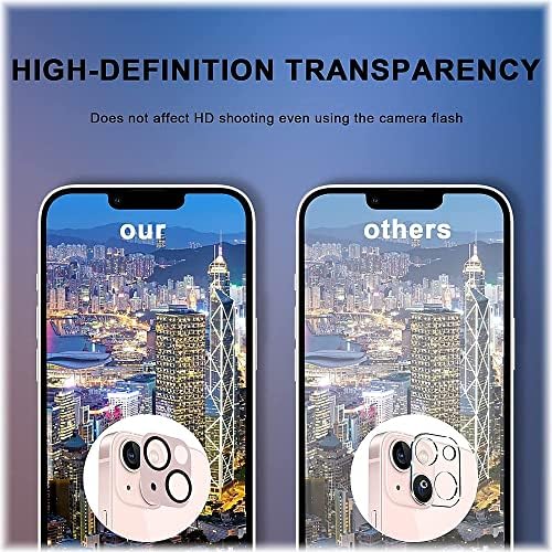 Защитно фолио за обектива на камерата SaharaCase ZeroDamage FlexiGlass HD (2 опаковки) за Apple iPhone 13 и iPhone 13 Mini (2021) За защита от надраскване и пръстови отпечатъци, лесна инсталация - Ро?