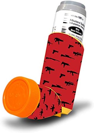 MightySkins Skin за инхалатор за астма Proventil HFA - Hot Flames | Защитно, здрава и уникална vinyl стикер-опаковка | Лесно се нанася,