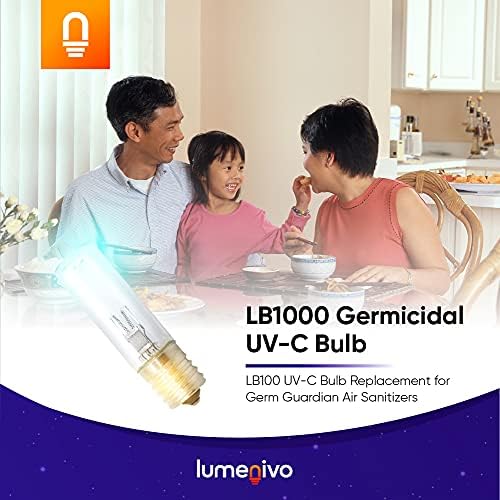 Сменяеми лампи LB1000 UV-C за защита от микроби GG1000, GG1000CA, GG1100, GG1100W, GG1100B от Lumenivo - 3 W, UV-лампа с междинен основание