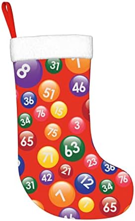 Сладък Варфарин Игра на Бинго Коледен Отглеждане на Коледни Празнични Украси Камина Окачен на Стелката 18 Инча(А)А) Чорапи