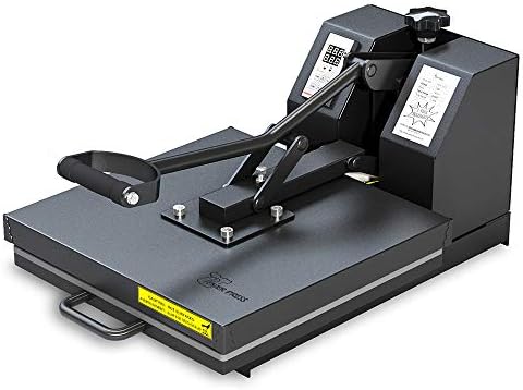 Дигитален сублимационен печат Термопресс-машина PowerPress Промишлени качество за тениски, 15x15 См, Черен