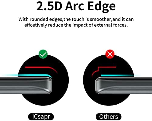 [4 опаковки] Защитно фолио iCsapr Glass, която е съвместима с Motorola Moto G Pure [Твърдост 9H] от Закалено стъкло HD-екран, устойчив