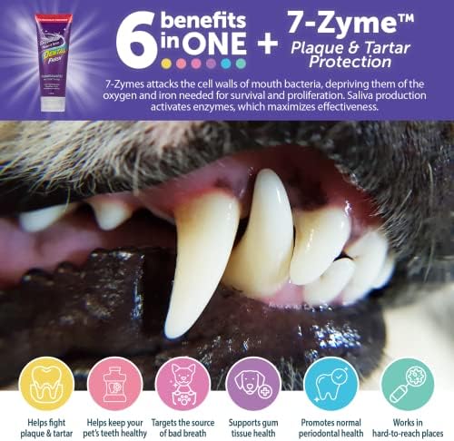 Комплект за почистване на зъби Dental Fresh с Энзимным гел за кучета, Включва четка За зъби Triflex – Куче на четка и паста за зъби за