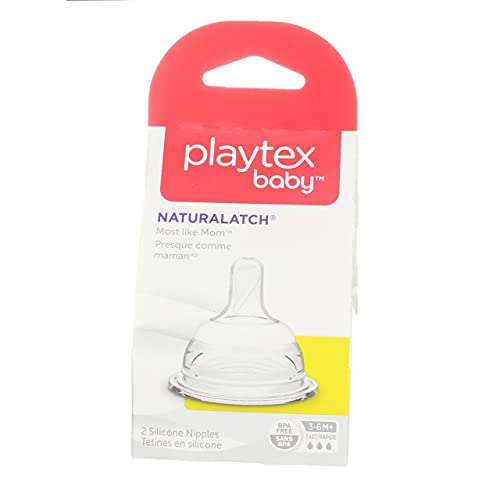 Биберон Playtex NaturaLatch Fast Flow 2 бр. (опаковка от 3 броя)