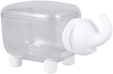 Zerodeko Пластмасова Кутия За Съхранение под Формата На Слон Прозрачен Контейнер За Съхранение Органайзер Кутия За Козметика Калъф За Съхранение