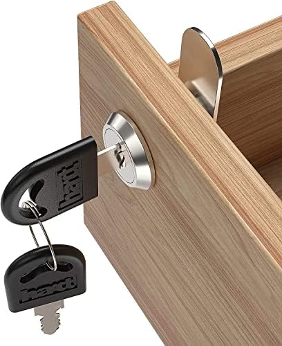 Набор от кулачковых брави за кабинет TYI, 5 Опаковки Еднакви цилиндрични кулачковых брави с ключ, Сигурен Пощенска кутия, Кутия за файлове,