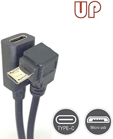 GuangMaoBo 90-Градусов Ъгъл Type-C Женски към Micro-B Micro мъжки USB Зареждане на Данни OTG Зарядно Устройство Конвертор Адаптер Захранващ