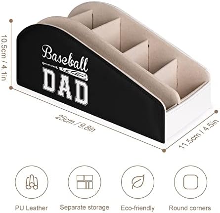 Бейзбол Татко ТЕЛЕВИЗИЯ Дистанционно Управление на Притежателя с 6 Отделения Caddy Box Настолен Органайзер За Съхранение на Blu-Ray Играч