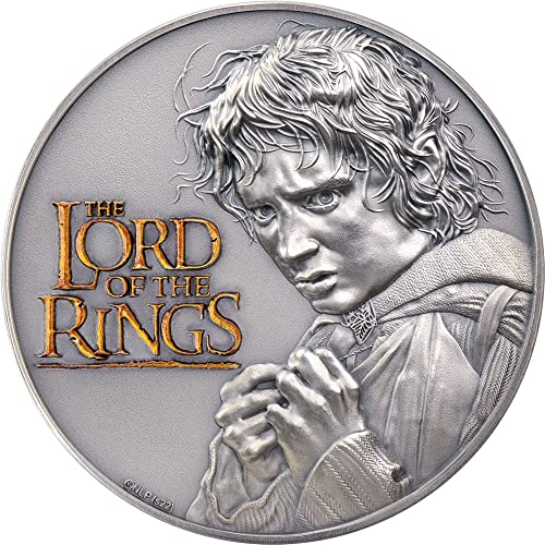 2022 Модерна Възпоменателна монета PowerCoin Властелинът на Пръстените 2 Грама Сребърна монета 10$ Острови Кук 2022 Антични Гарнитури