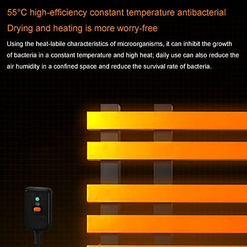 Електрическа Закачалка за Кърпи С топъл Smart С Постоянна Температура От Въглеродни Влакна, Простор За Баня С Подово Закачалка