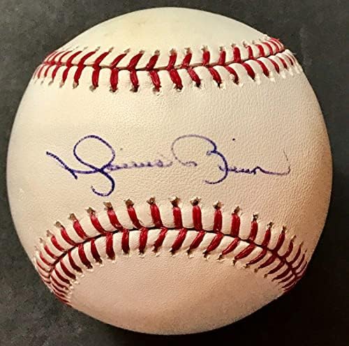 МАРИАНО РИВЕРА (Янкис), подписано на бейзболен логото на стадион Роулингс Янките -JSA - Бейзболни топки с автографи