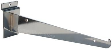 Ослепителен дисплей 12 Хромирана скоба за рафтове за ножове с выступом - 24 бр - Подходящ за всички панели ламели