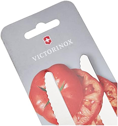 Victorinox Домати с зазубренным ръба на 11 см / Универсален Нож в Блистер Опаковка от 2 броя, Розов