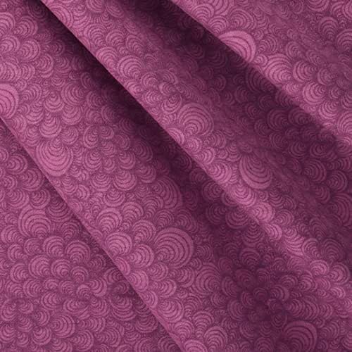 Памучни тъкани, фланела с swirls, лилаво, дължина 15 ярда
