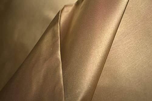 Коприна холандска сатен плат златисто-ЧЕРВЕН цвят с ширина 54 ярд