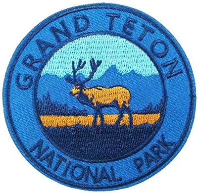 Сладък Нашивка Национален парк Гранд-Титон, Бродирани Желязо Нашивке, Спомен за туризъм на открито
