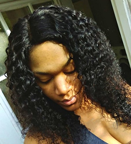 Бесклеевой 24 напълно завързана перука от човешки косъм, афро-черни перуки, китайски естествени коси Реми, къдрава цвят 1