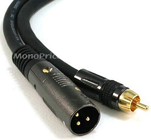 Кабел Monoprice XLR Femal-RCA Male и кабел XLR Male-RCA Male