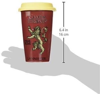 Официалната Керамична чаша за кафе/чай Game of Thrones Pyramid International (Къща Ланнистеров), Многоцветен, 12 мл /340 мл, MGT22869