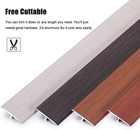 Преходна пороговая планк за мокет/ килим / врати, Т-образен праг редуктор, дължина 35 см/ 39 см/ 47 инча/ 51 инча / 57 см, лесен за инсталиране (Цвят: Color1, размер: 145 см / 57,1 инча)
