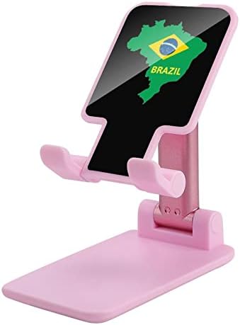 Карта на Бразилия Флаг Поставка За Мобилен Телефон Сгъваеми Притежателя на Таблета Регулируема Поставка Аксесоари за Маса