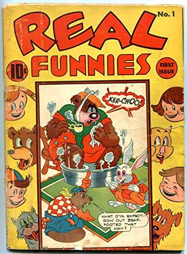 Тези лъжливи # 1 1942-Недорский комикс на забавни животни - Черен териер на Златния век