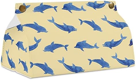 Делфините модел тъкан на предната корица хартия организатор случай държач за кърпички в опаковка тенис на декоративни храсти за дома ресторант