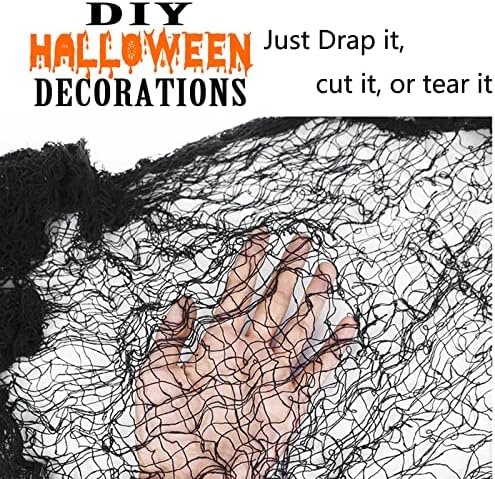 HIPENO Зловеща Кърпа за Хелоуин 80 * 200 Инча, Необичайни Декорации за Хелоуин, Ужасно Марлевая Кърпа за парти в чест на Хелоуин, Аксесоари