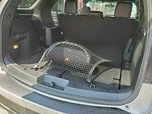 Транспортна мрежа в стила на пода на багажника на колата, е Изработен и отговаря на Специално за suv Ford Flex 2009-2020 Еластична Мрежа Органайзер За съхранение на Аксесоари