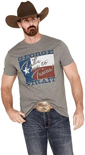 Мъжки t-shirt Wrangler Джордж Стрейт Take Me to Texas Сив XL