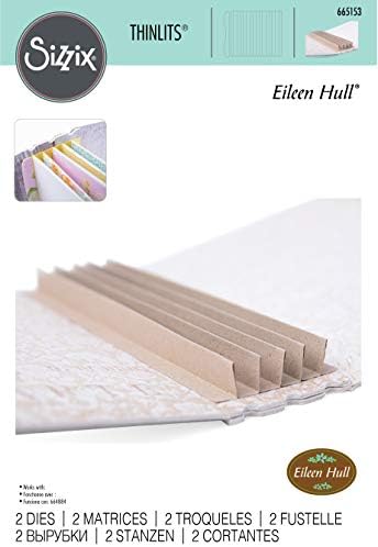 Комплект печати Sizzix Thinlits 2PK Bookbinding & Label от Eileen Hull, 665153, Многоцветен
