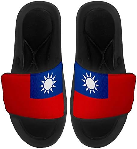 Най-сандали с амортизация ExpressItBest/Джапанки за мъже, жени и младежи - Флаг Тайван (Taiwanese) - Флаг Тайван