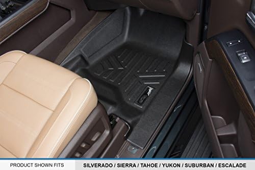 Комплект подови изтривалки MAXLINER 3 реда, черен, съвместим с Chevrolet Suburban/GMC Yukon XL 2015-2020 (от 2-ри до ковшеобразных