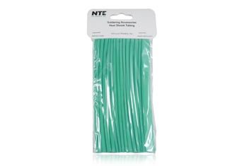 Свиване тръба NTE Electronics 47-20606-G, Тонкостенная, коефициент на свиване 2: 1, Диаметър на 5/16 инча, дължина 6 см, зелена (опаковка от 15 броя)