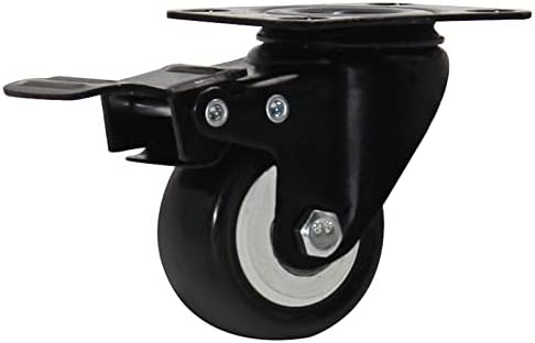 YUZZI Носещи 250 кг 2,5-Инчови Низкоцентровые ролки с колела за по-големи стелажи за изложбата на стоки Рафтове съдържат Индустриална