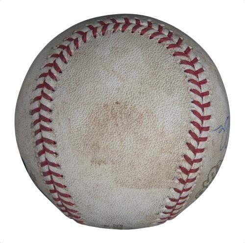 Дерек Джитър Подписа Игра на Световните серии 2009 г. № 1, В която е използвана В играта на Бейзбол, Щайнер COA - MLB Подписа