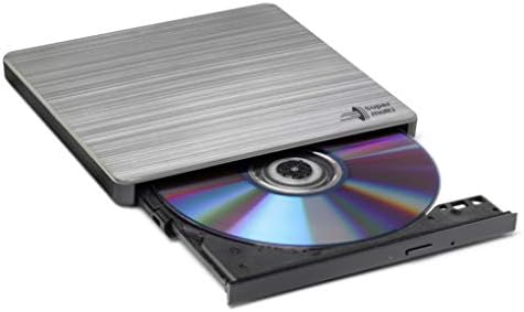 Външен DVD-диск Hitachi-LG GP60, Тънък Преносим DVD-устройство /устройство, рекордер /плейър за лаптоп, Съвместима с Windows и