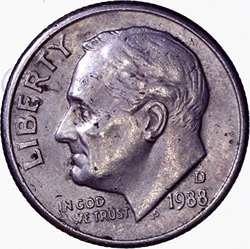 1988 D Roosevelt 10 цента, много е добър