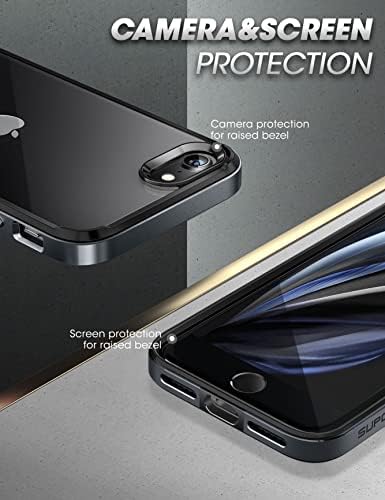 Калъф SUPCASE Unicorn Beetle Edge Series за iPhone SE (2020/2022) / 7 iPhone / iPhone 8, прозрачен калъф в тънка рамка от вътрешната