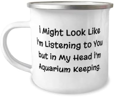 Може да изглежда, че слушам ви, но в главата ми аз аквариум. Туристическа Чаша на 12 унции, Подарък За съхранение В Аквариума,