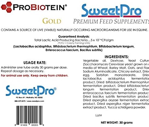 Equipride Gold с пробиотеином Поддържа кон, подобряване на апетита и усвояване храна по време на стрес. Използвайте преди и след състезания,