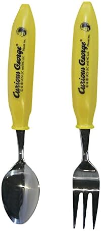 Комплект прибори за хранене CG-C LIC-0300 Banana, Голям, Лъжица: H 6,3 инча (16 cm), Вилица: H 6,7 инча (17 см)