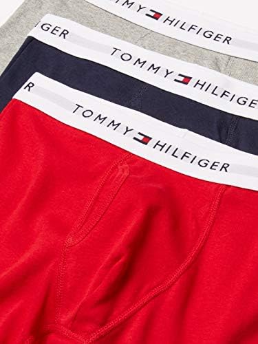 Мъжко бельо Tommy Hilfiger Cotton Classics Megapack Boxer Brief- Exclusive, 3 тъмно сини, 2 Сиви Хедър, 1 ЧЕРВЕН, 1 Бял, XXL