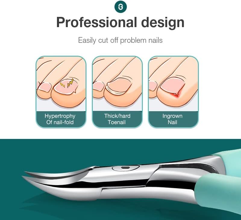 n/a Ножица за нокти на краката си Професионален инструмент за педикюр нокторезачки и Стригане за защита От врастнали нокти Маникюр инструменти